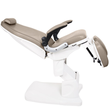 FOTEL PODOLOGICZNY ELEKTR. AZZURRO 709A 3 SILN. CAPPUCCINO